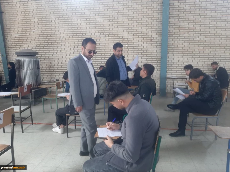 بازدید سرپرست دانشگاه ملی مهارت استان از روند برگزاری امتحانات آموزشکده های ملی مهارت پسران و دختران یاسوج 2