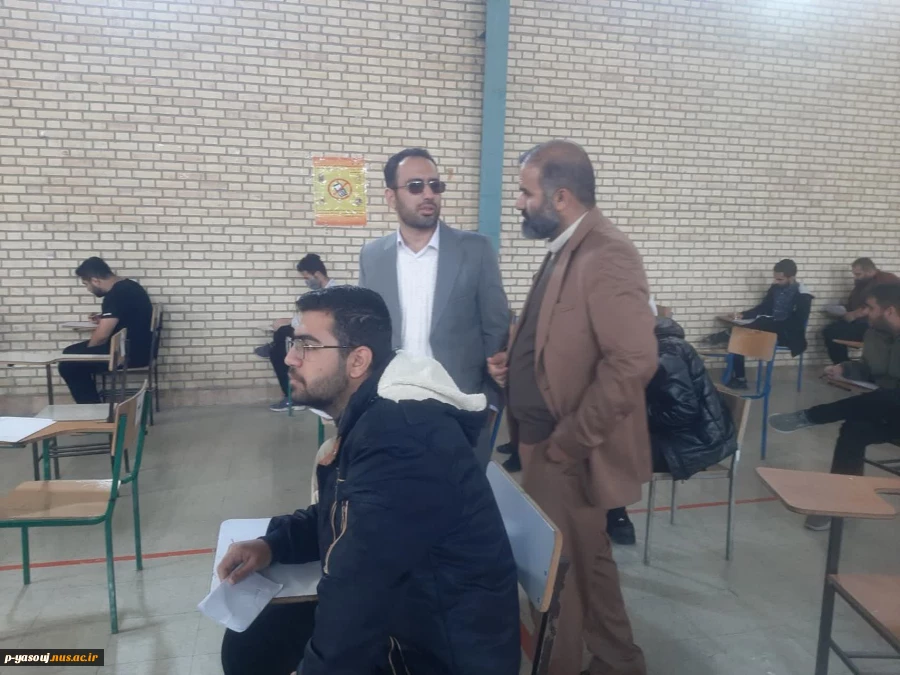 بازدید سرپرست دانشگاه ملی مهارت استان از روند برگزاری امتحانات آموزشکده های ملی مهارت پسران و دختران یاسوج 3