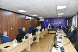 دیدار رئیس و اعضای هیئت رئیسه دانشگاه با مشاور وزیر علوم، تحقیقات و فناوری در حوزه اقتصاد آموزش عالی و دبیر ستاد خیرین 3