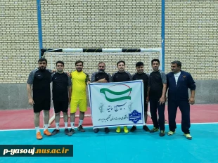حضور تیم بسیج اساتید دانشگاه ملی مهارت استان کهگیلویه و بویراحمد در مسابقات فوتسال  بسیج اساتید و کارکنان دانشگاههای مرکز استان 3