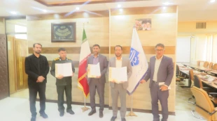 انعقاد تفاهم نامه همکاری سه جانبه همکاری بین دانشگاه ملی مهارت استان کهگیلویه و بویراحمد، سازمان بسیج اساتید استان و بسیج صنعت و معدن استان 6