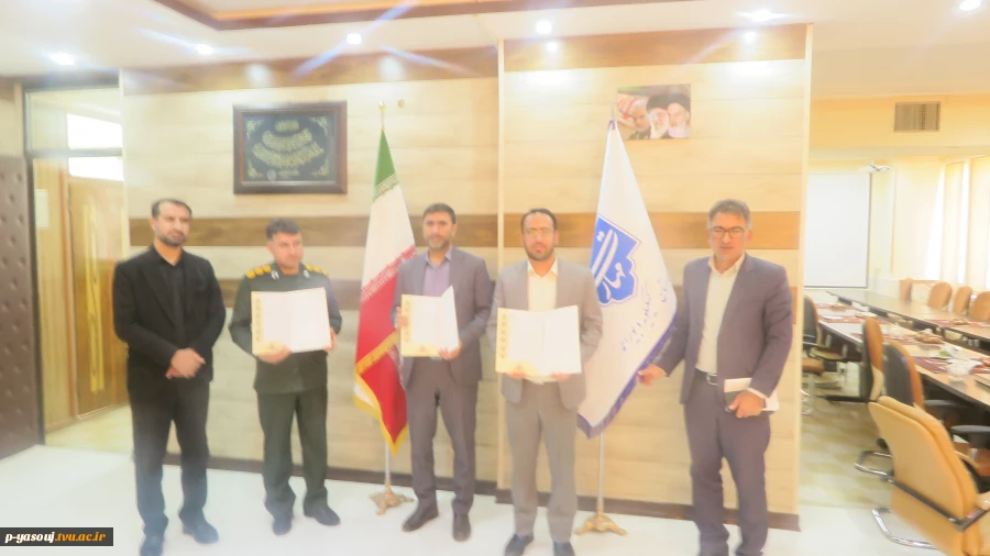 انعقاد تفاهم نامه همکاری سه جانبه همکاری بین دانشگاه ملی مهارت استان کهگیلویه و بویراحمد، سازمان بسیج اساتید استان و بسیج صنعت و معدن استان 6