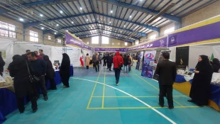 افتتاح نمایشگاه دستاورد‌های پژوهشی دانشگاهها و موسسات آموزش عالی استان کهگیلویه و بویراحمد در دانشگاه یاسوج و حضور دانشگاه ملی مهارت استان دراین غرفه 3
