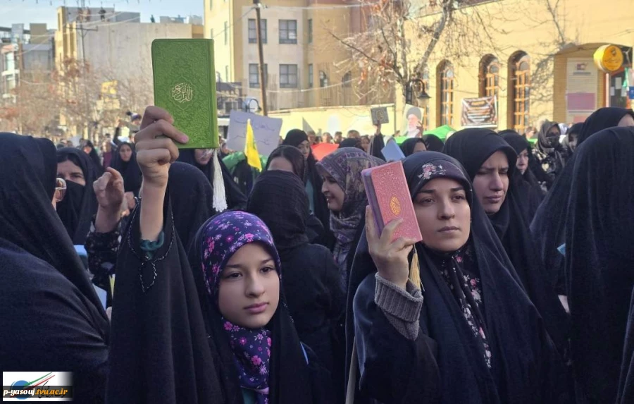 شرکت کارکنان، اساتید و دانشجویان دانشگاه ملی مهارت استان کهگیلویه و بویراحمد در تجمع بزرک محکومیت اغتشاشات اخیر 3