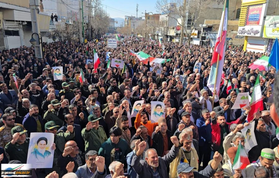 شرکت کارکنان، اساتید و دانشجویان دانشگاه ملی مهارت استان کهگیلویه و بویراحمد در تجمع بزرک محکومیت اغتشاشات اخیر 4