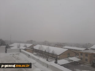 نمای برفی دانشگاه ملی مهارت استان کهگیلویه و بویراحمد در روز یکشنبه مورخه 1404/11/05 3