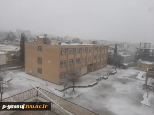 نمای برفی دانشگاه ملی مهارت استان کهگیلویه و بویراحمد در روز یکشنبه مورخه 1404/11/05 6