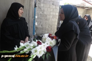 دیدار اساتید، کارکنان و دانشجویان دانشگاه ملی مهارت استان کهگیلویه و بویراحمد با خانواده شهیده یکتا امیریان 2