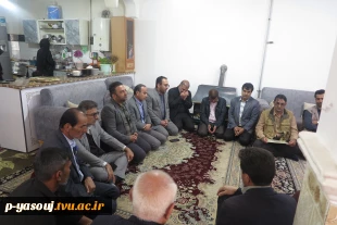 دیدار اساتید، کارکنان و دانشجویان دانشگاه ملی مهارت استان کهگیلویه و بویراحمد با خانواده شهیده یکتا امیریان 3