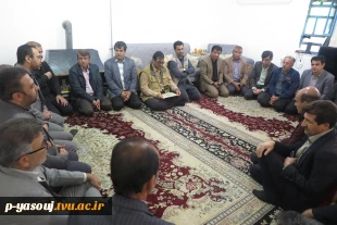 دیدار اساتید، کارکنان و دانشجویان دانشگاه ملی مهارت استان کهگیلویه و بویراحمد با خانواده شهیده یکتا امیریان 4