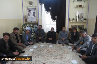 دیدار رئیس و کارکنان دانشگاه ملی مهارت استان کهگیلویه و بویراحمد با خانواده شهیده پوران قلی پور از شهدای جنگ رمضان 7