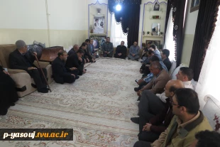 دیدار رئیس و کارکنان دانشگاه ملی مهارت استان کهگیلویه و بویراحمد با خانواده شهیده پوران قلی پور از شهدای جنگ رمضان 2