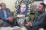 دیدار رئیس و کارکنان دانشگاه ملی مهارت استان کهگیلویه و بویراحمد با خانواده شهیده پوران قلی پور از شهدای جنگ رمضان 8
