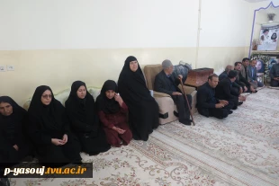 دیدار رئیس و کارکنان دانشگاه ملی مهارت استان کهگیلویه و بویراحمد با خانواده شهیده پوران قلی پور از شهدای جنگ رمضان 3