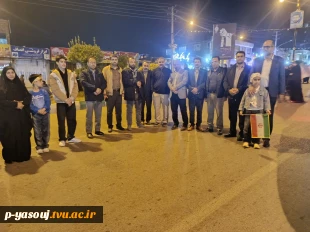 حضور دسته جمعی کارکنان دانشگاه ملی مهارت استان کهگیلویه و بویراحمد در تجمعات شبانه مردم یاسوج 2