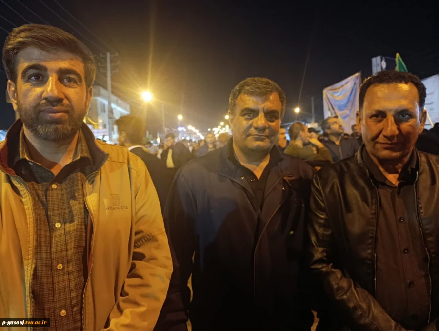 حضور دسته جمعی کارکنان دانشگاه ملی مهارت استان کهگیلویه و بویراحمد در تجمعات شبانه مردم یاسوج 4