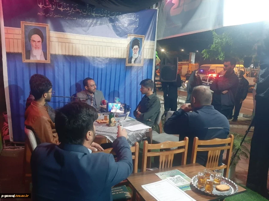 حضور رئیس دانشگاه ملی مهارت استان کهگیلویه و بویراحمد در موکب کافه دانشجو و ایراد سخنرانی  5