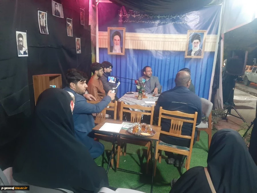 حضور رئیس دانشگاه ملی مهارت استان کهگیلویه و بویراحمد در موکب کافه دانشجو و ایراد سخنرانی  6