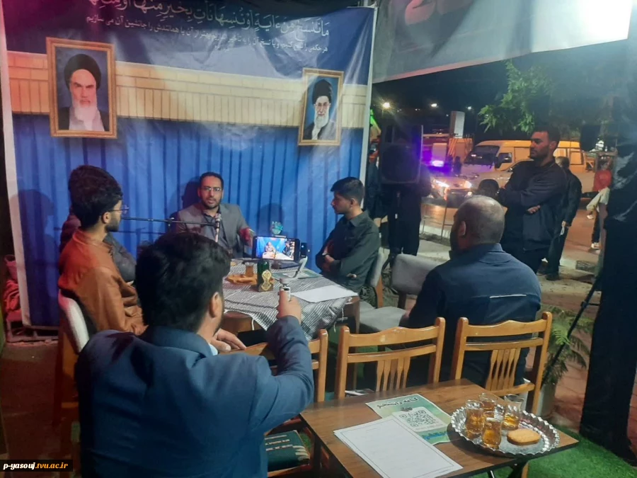 حضور رئیس دانشگاه ملی مهارت استان کهگیلویه و بویراحمد در موکب کافه دانشجو و ایراد سخنرانی  7