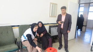 برپایی ایستگاه غربالگری فشار خون و دیابت در دانشگاه ملی مهارت استان کهگیلویه و بویراحمد 7