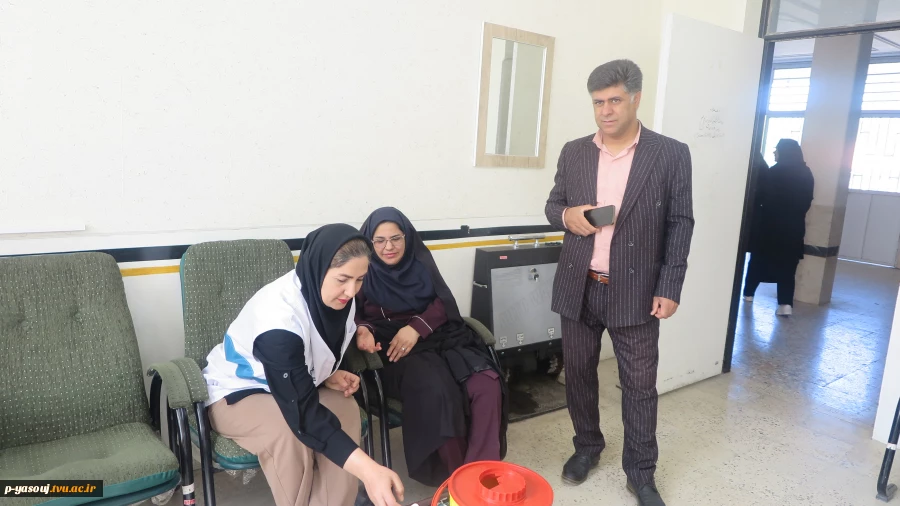 برپایی ایستگاه غربالگری فشار خون و دیابت در دانشگاه ملی مهارت استان کهگیلویه و بویراحمد 7