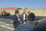 بازدید معاون هماهنگی امور عمرانی استانداری کهگیلویه و بویراحمد از روند انجام آسفالت خیابان دانشگاه 4