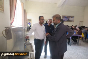 بازدید رئیس دانشگاه ملی مهارت استان کهگیلویه و بویراحمد از سلف سرویس آموزشکده ملی مهارت پسران یاسوج  3